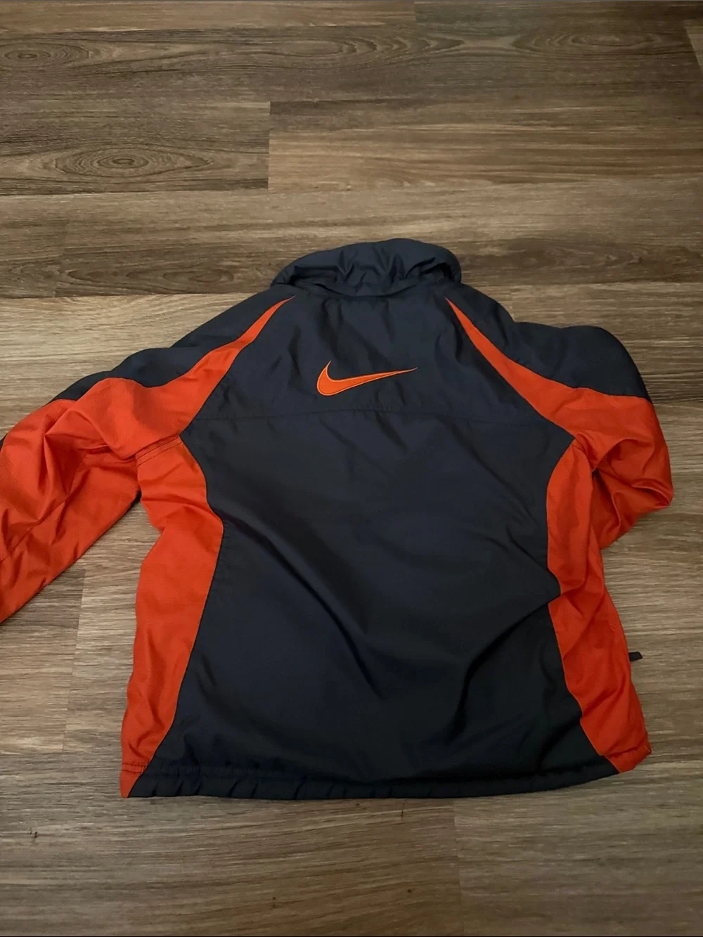 Nike Kids Black and Orange Puffer Jacket